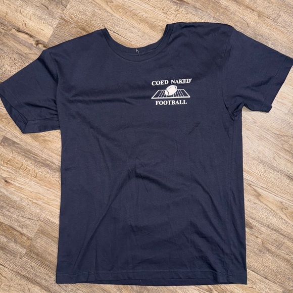 Coed Naked Funny Football Tee - Picture 2 of 5